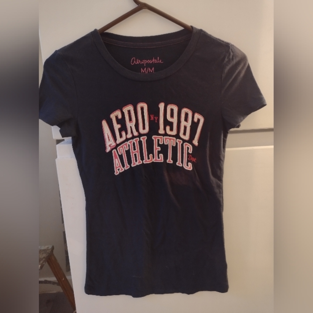Aeropostale Blue Short Sleeve Tee Essential Size M/M.